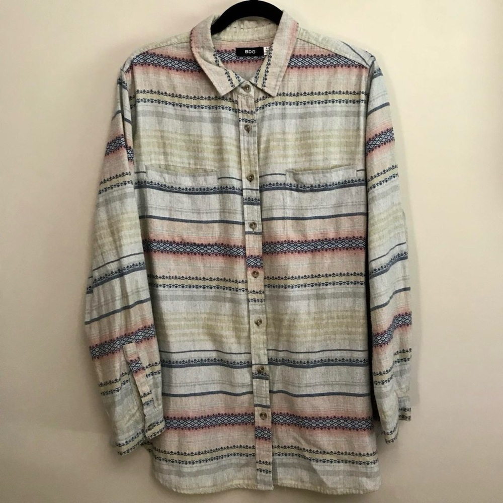 BDG Stripped Flannel